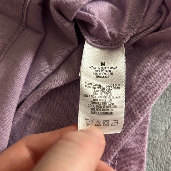 Free State Lilac Tee with Felt Flowers - Picture 3 of 7